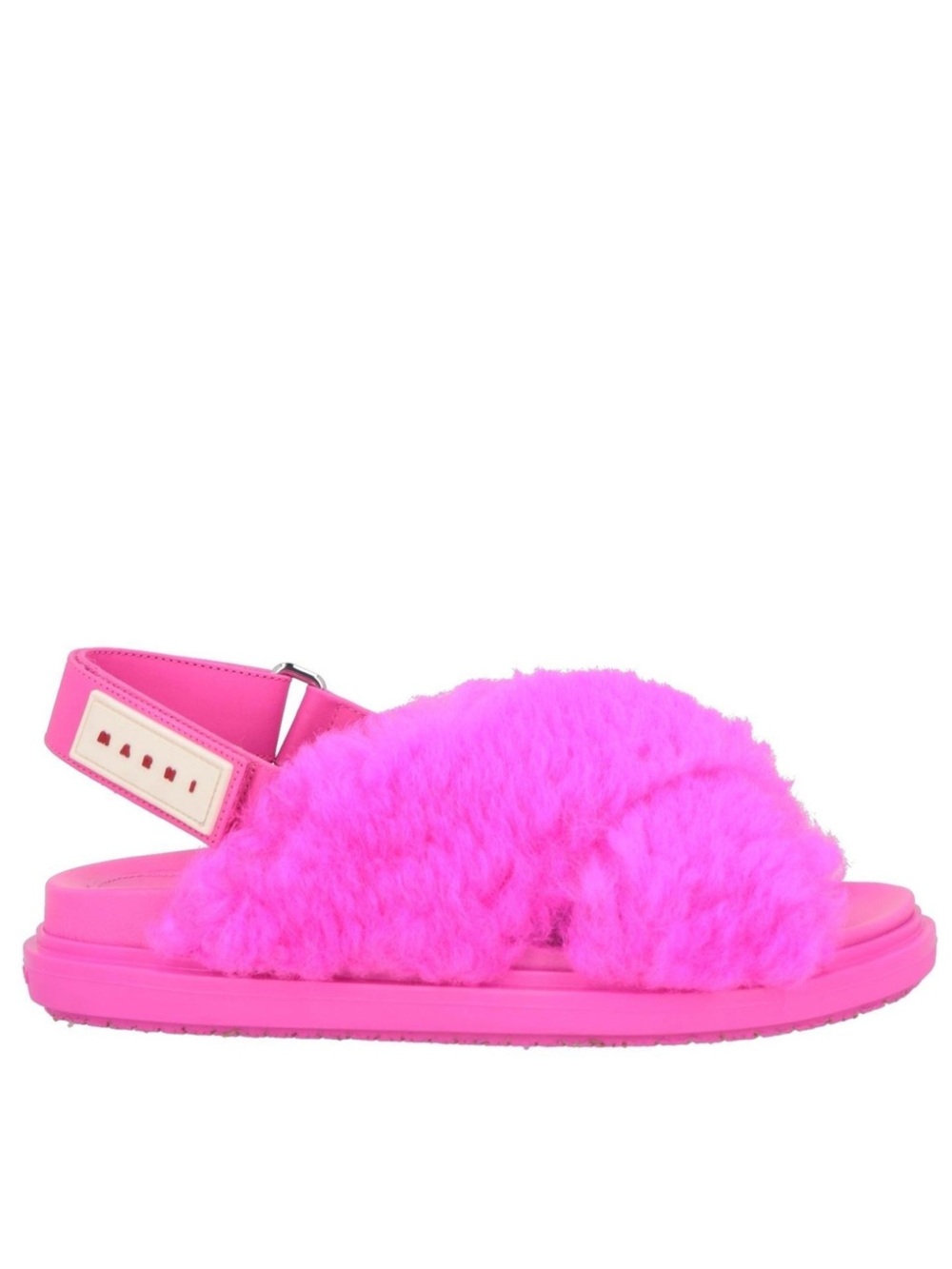 Marni Fussbet shearling sandals